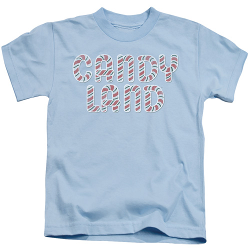 HBRO295-KT-2 Candy Land Juvenile 18 by 1 Short Sleeve T-Shirt - Light Blue, Medium 5 & 6