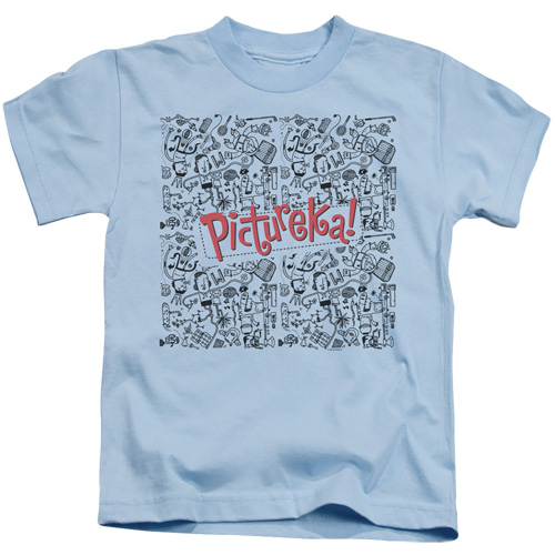 HBRO303-KT-2 Stretch Armstrong Badge Juvenile 18 by 1 Short Sleeve T-Shirt - Light Blue, Medium 5 & 6
