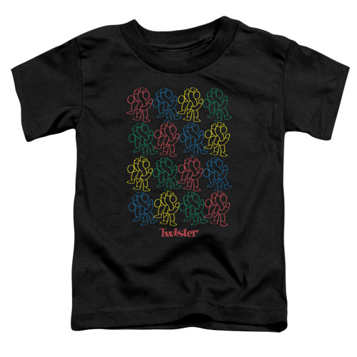 Stretch Armstrong Badge Toddler Short Sleeve T-Shirt - Black, Medium 3T