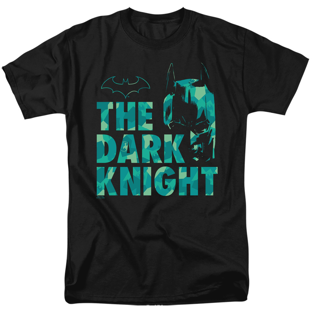 Batman & Cutting Pattern Short Sleeve Adult 18-1 T-Shirt, Black - 5X