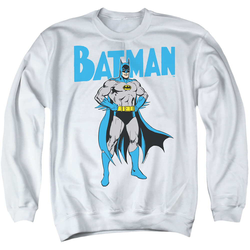 Batman & Stance-Adult Crewneck Sweatshirt, White - Large