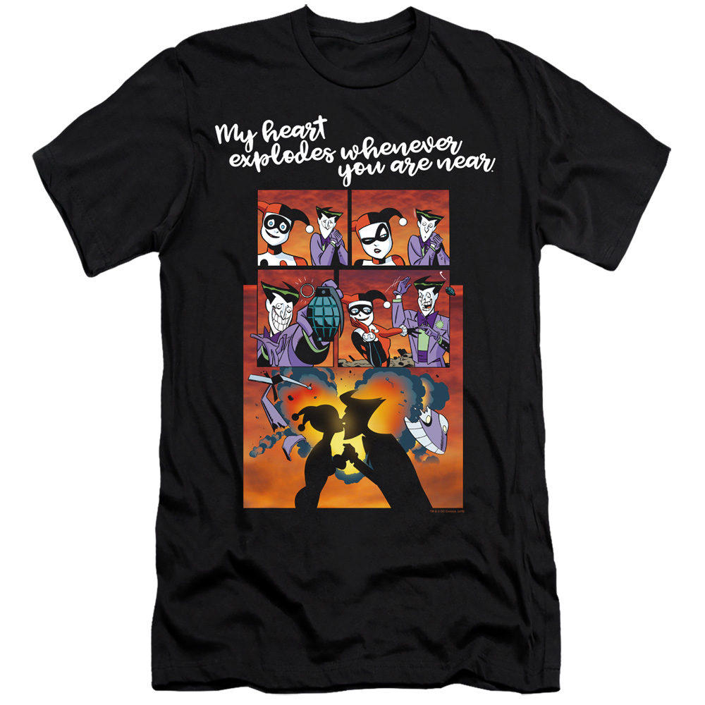 Batman & Explode-HBO Short Sleeve Adult 30-1 T-Shirt, Black - Extra Large