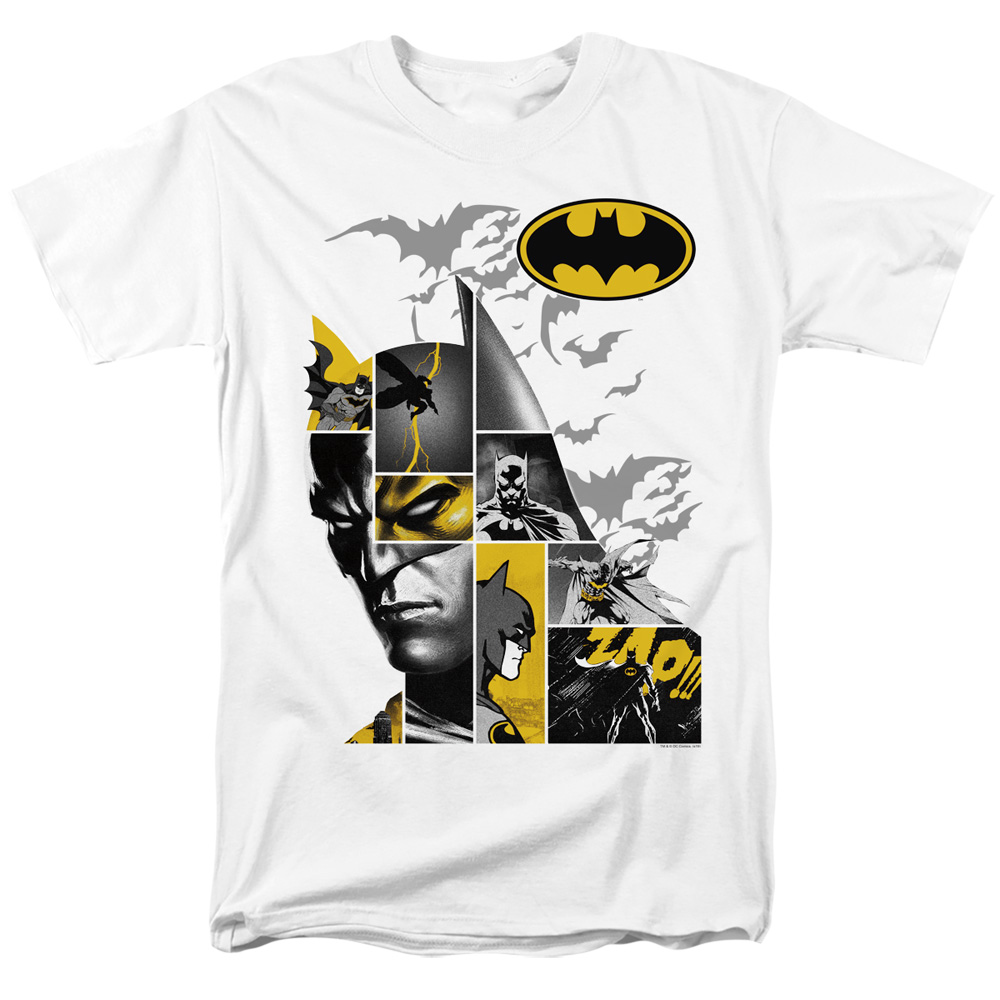 BM2939-AT-4 Batman Long Live Short Sleeve Adult 18-1 T-Shirt, White - Extra Large