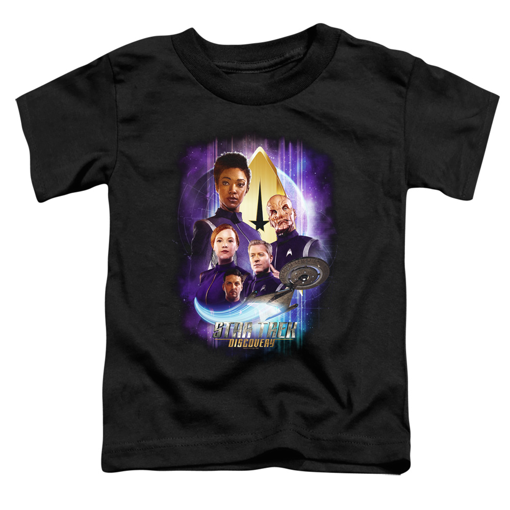 Star Trek Discovery & Discoverys Finest-Short Sleeve Toddler Tee, Black - Small 2T