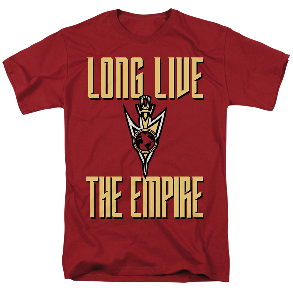 CBS2573-AT-6 Star Trek Discovery & Long Live The Empire-Short Sleeve Adult 18-1 T-Shirt, Cardinal - 3X -  Trevco