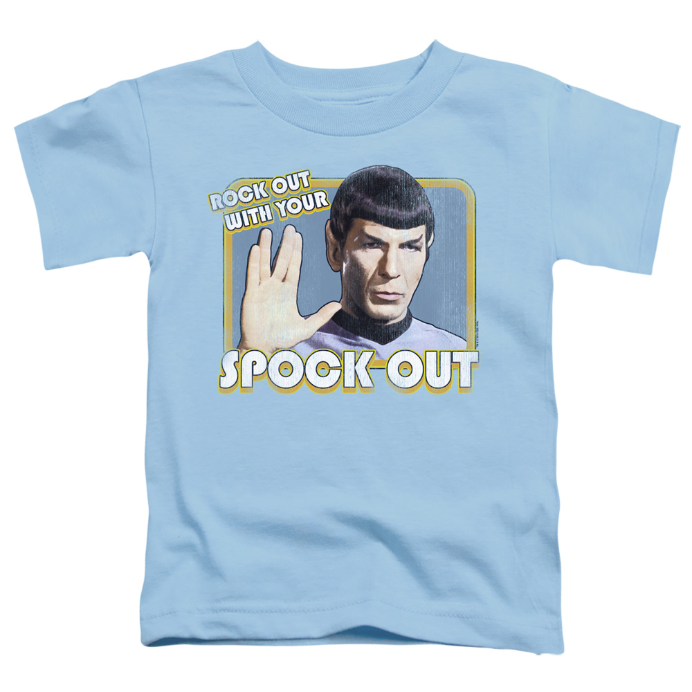 Star Trek & Spock Out-Short Sleeve Toddler Tee, Light Blue - Small 2T