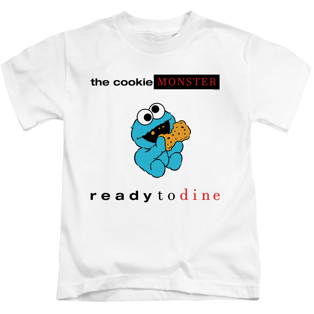 SST272-KT-1 Sesame Street & Ready to Dine-Short Sleeve Juvenile 18-1 T-Shirt, White - Small 4