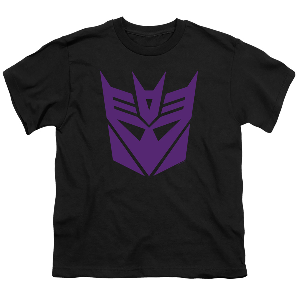Transformers & Decepticon - Short Sleeve Youth 18-1 T-Shirt, Black - Medium