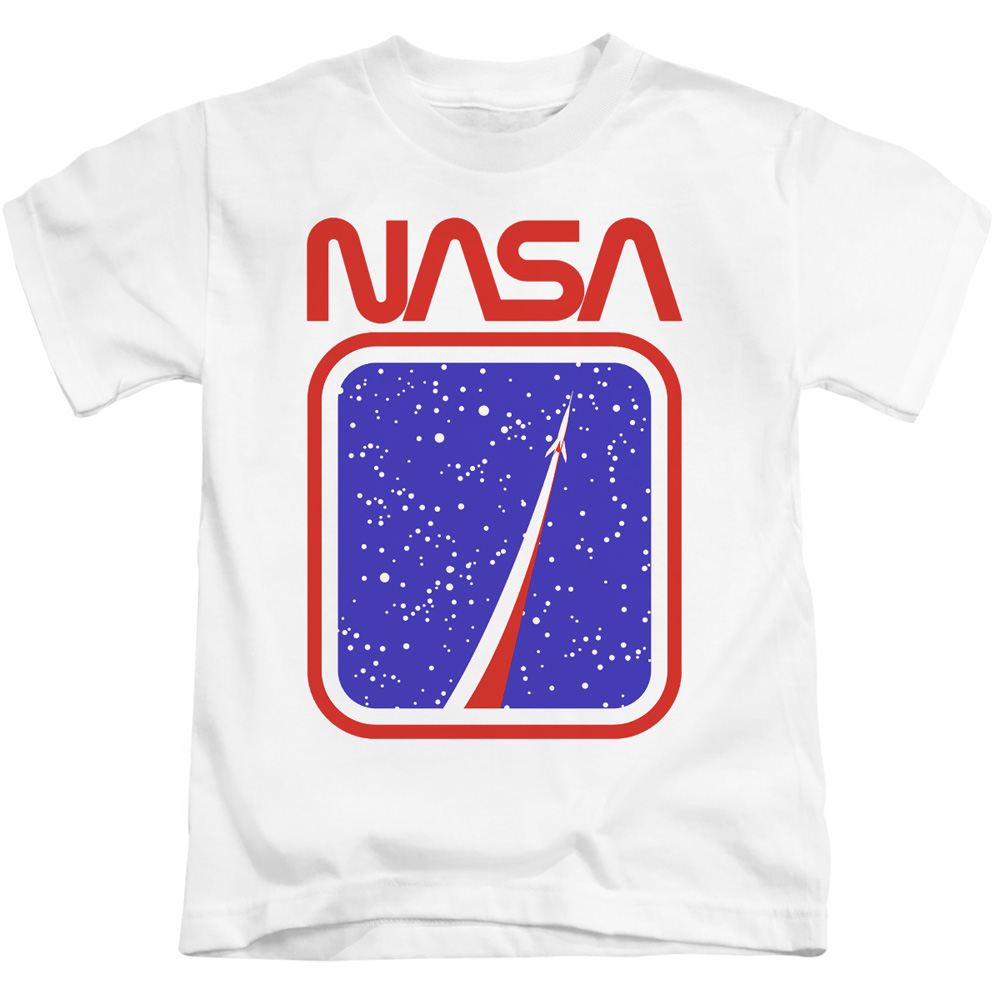 NASA147-KT-3 NASA & to the Stars-Short Sleeve Juvenile 18-1 T-Shirt, White - Large 7