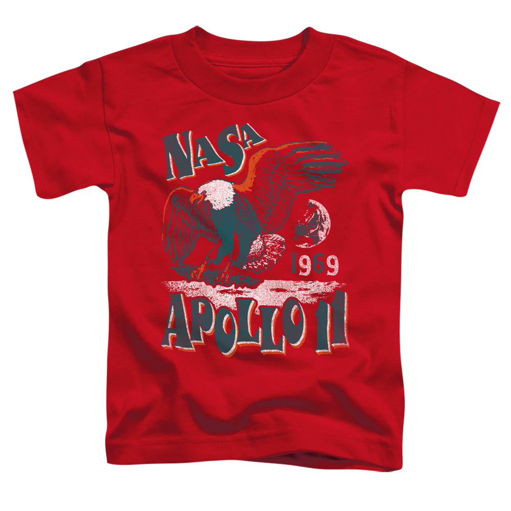 NASA & Apollo 11-Short Sleeve Toddler Tee, Red - Medium 3T
