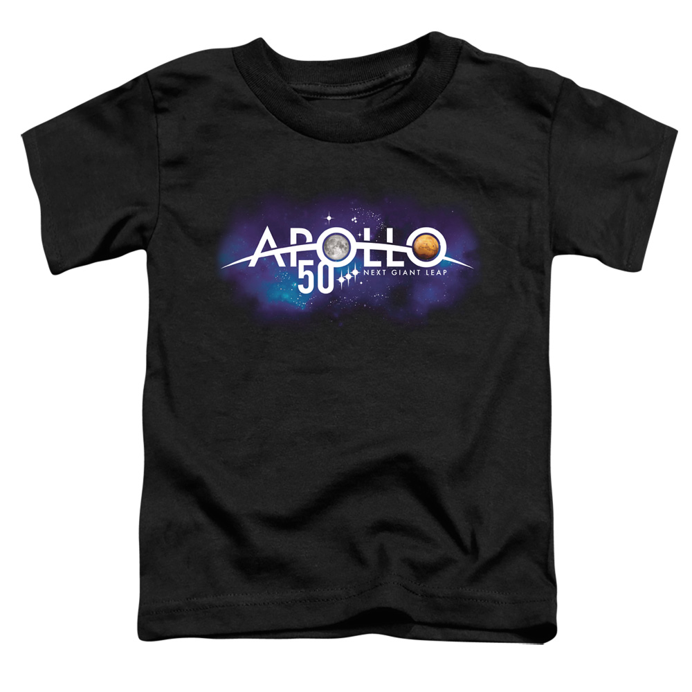 NASA & Next Giant Leap-Short Sleeve Toddler Tee, Black - Medium 3T