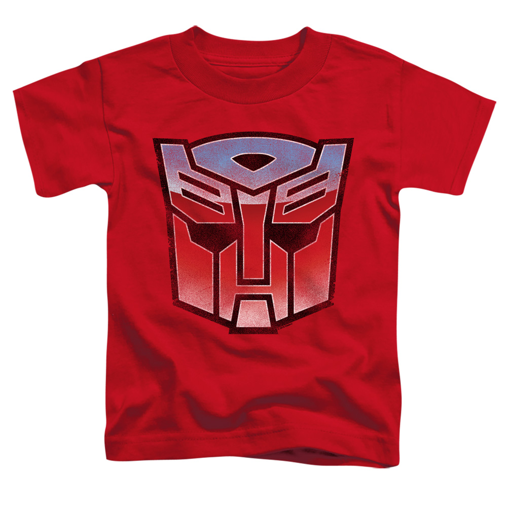 Transformers & Vintage Autobot Logo-Short Sleeve Toddler Tee, Red - Medium 3T