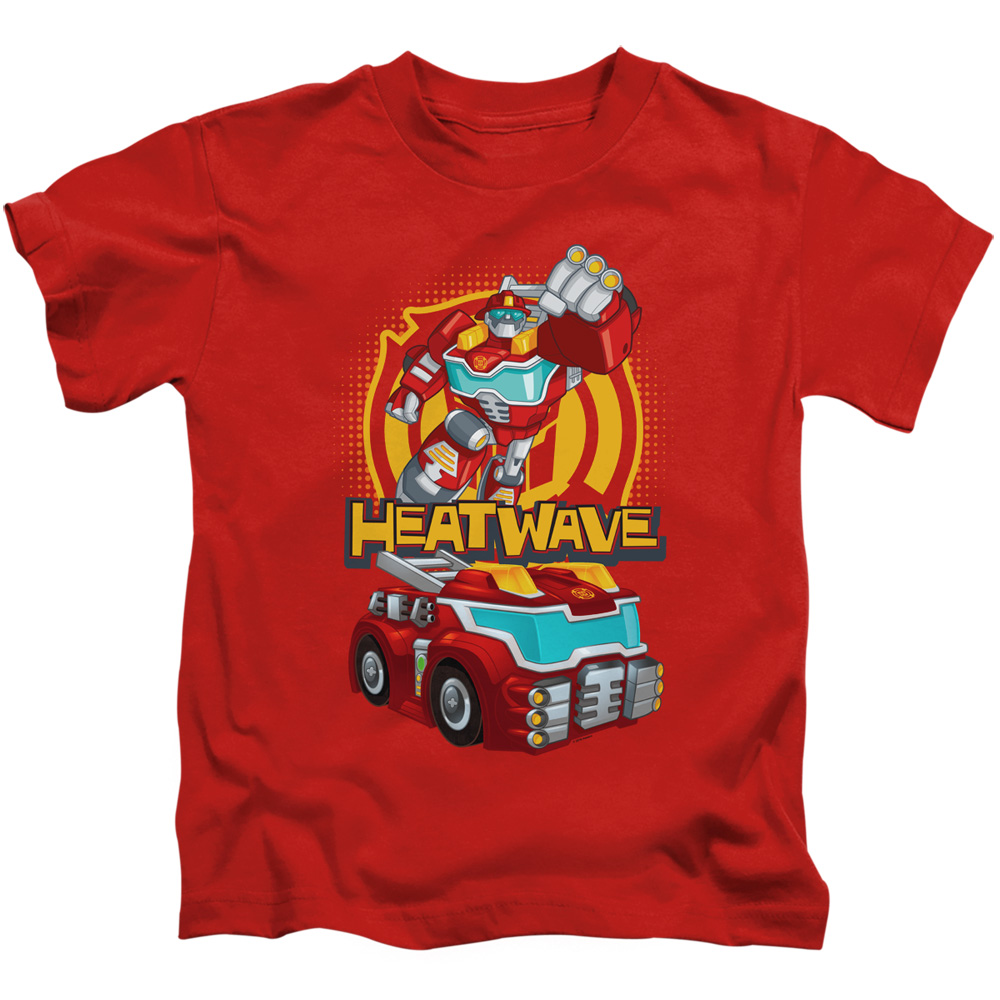 Transformers & Heatwave-Short Sleeve Juvenile 18-1 T-Shirt, Red - Large 7