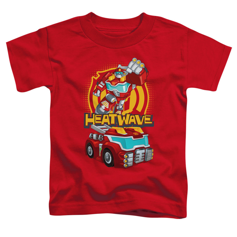 Transformers & Heatwave-Short Sleeve Toddler Tee, Red - Medium 3T