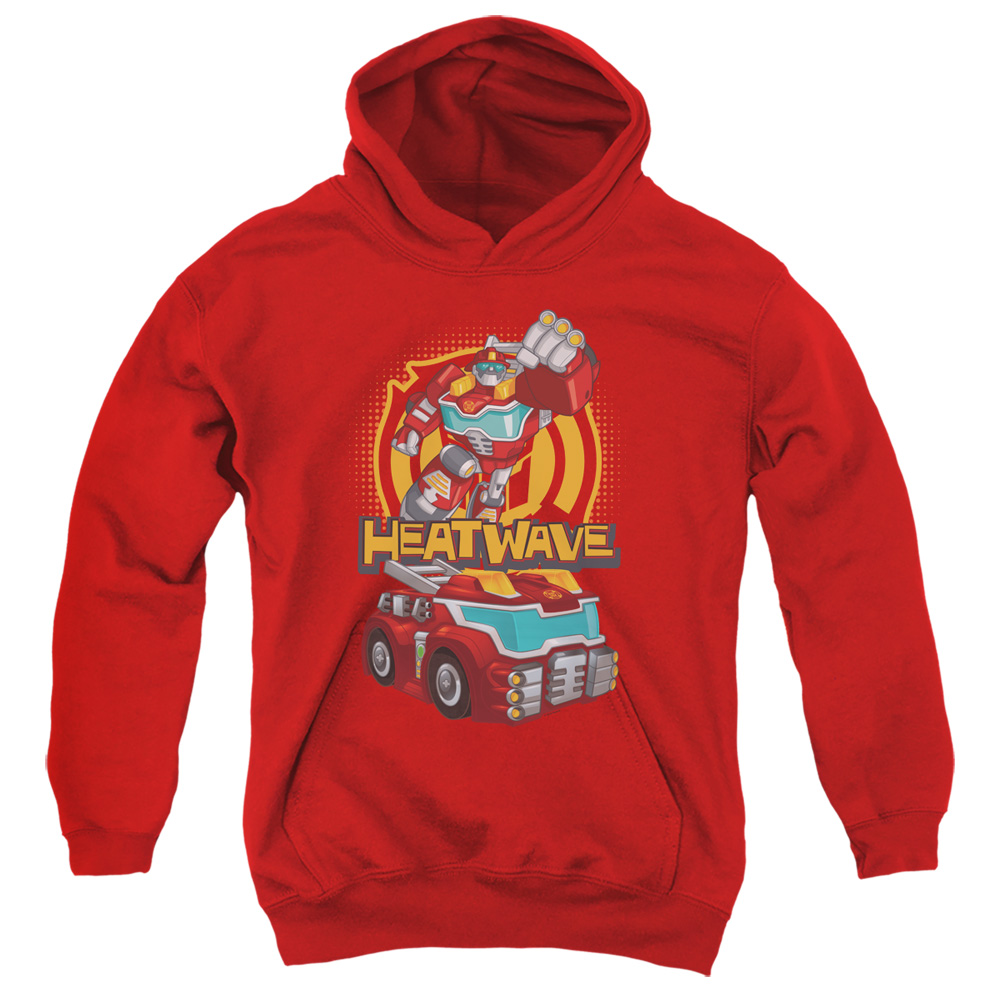 Transformers & Heatwave-Youth Pull-Over Hoodie, Red - Small