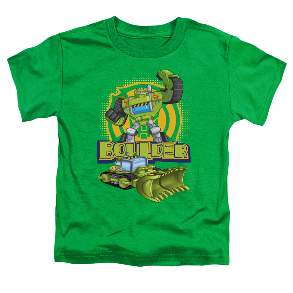 Transformers & Boulder-Short Sleeve Toddler Tee, Kelly Green - Medium 3T