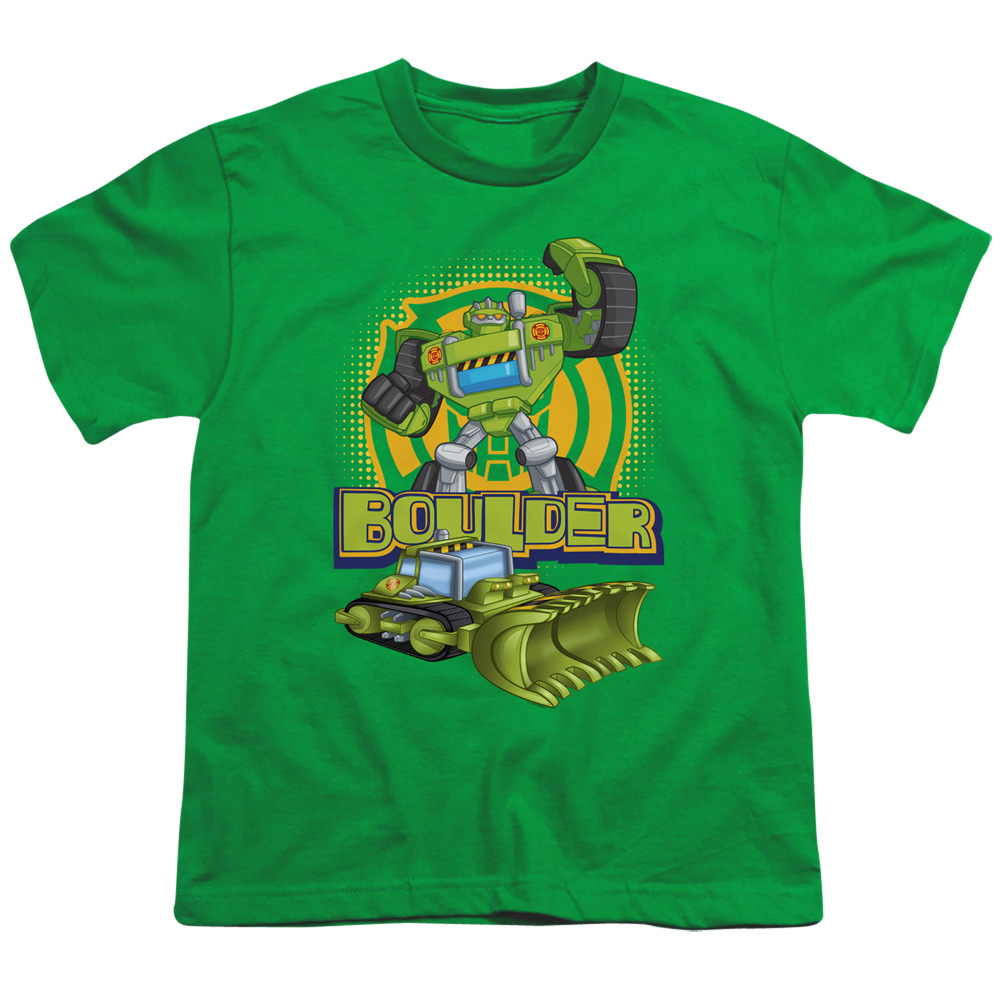 Transformers & Boulder-Short Sleeve Youth 18-1 T-Shirt, Kelly Green - Extra Large