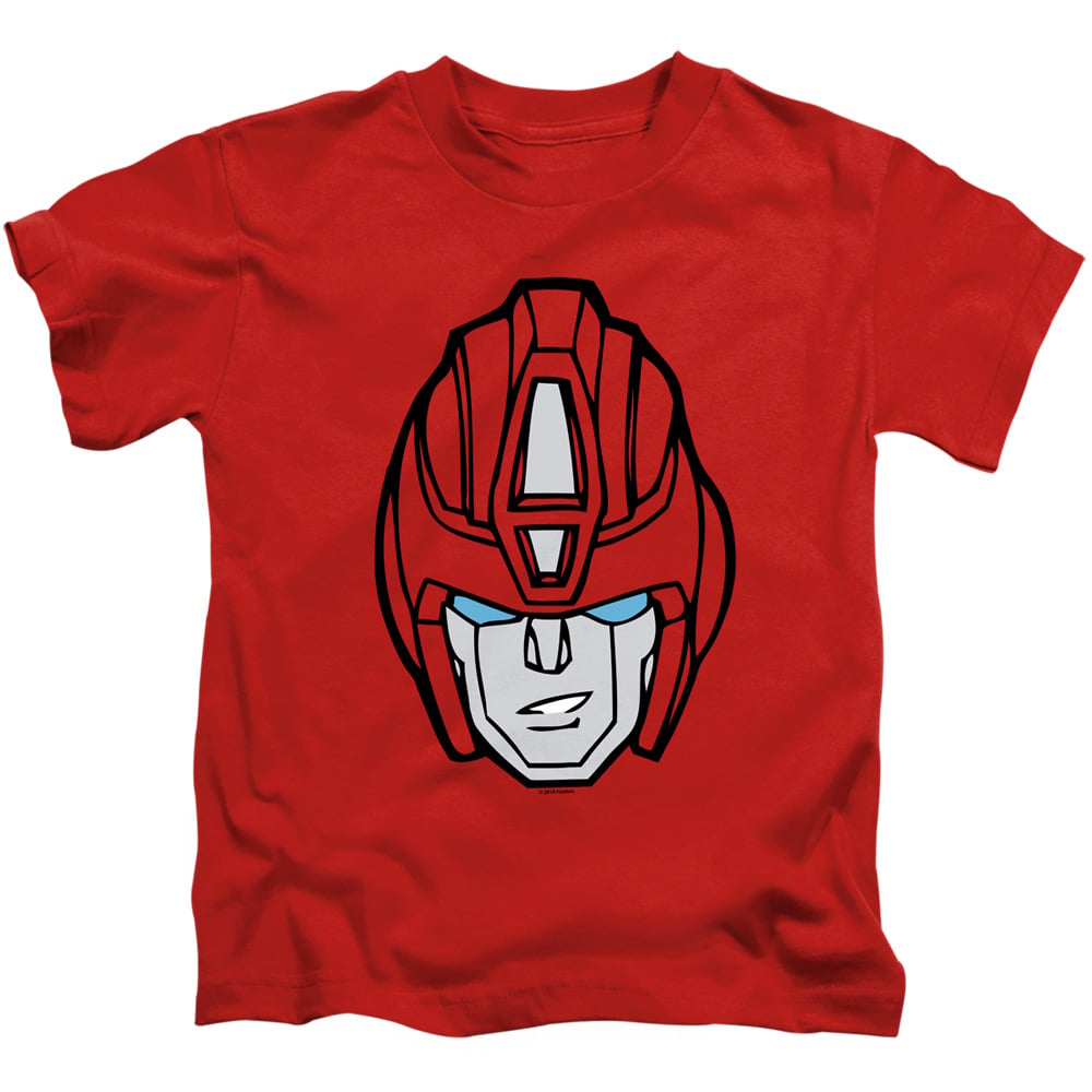 Transformers & Hot Rod Head-Short Sleeve Juvenile 18-1 T-Shirt, Red - Small 4