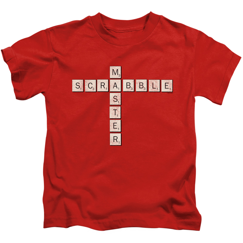 Scrabble & Scrabble Master-Short Sleeve Juvenile 18-1 T-Shirt, Red - Small 4