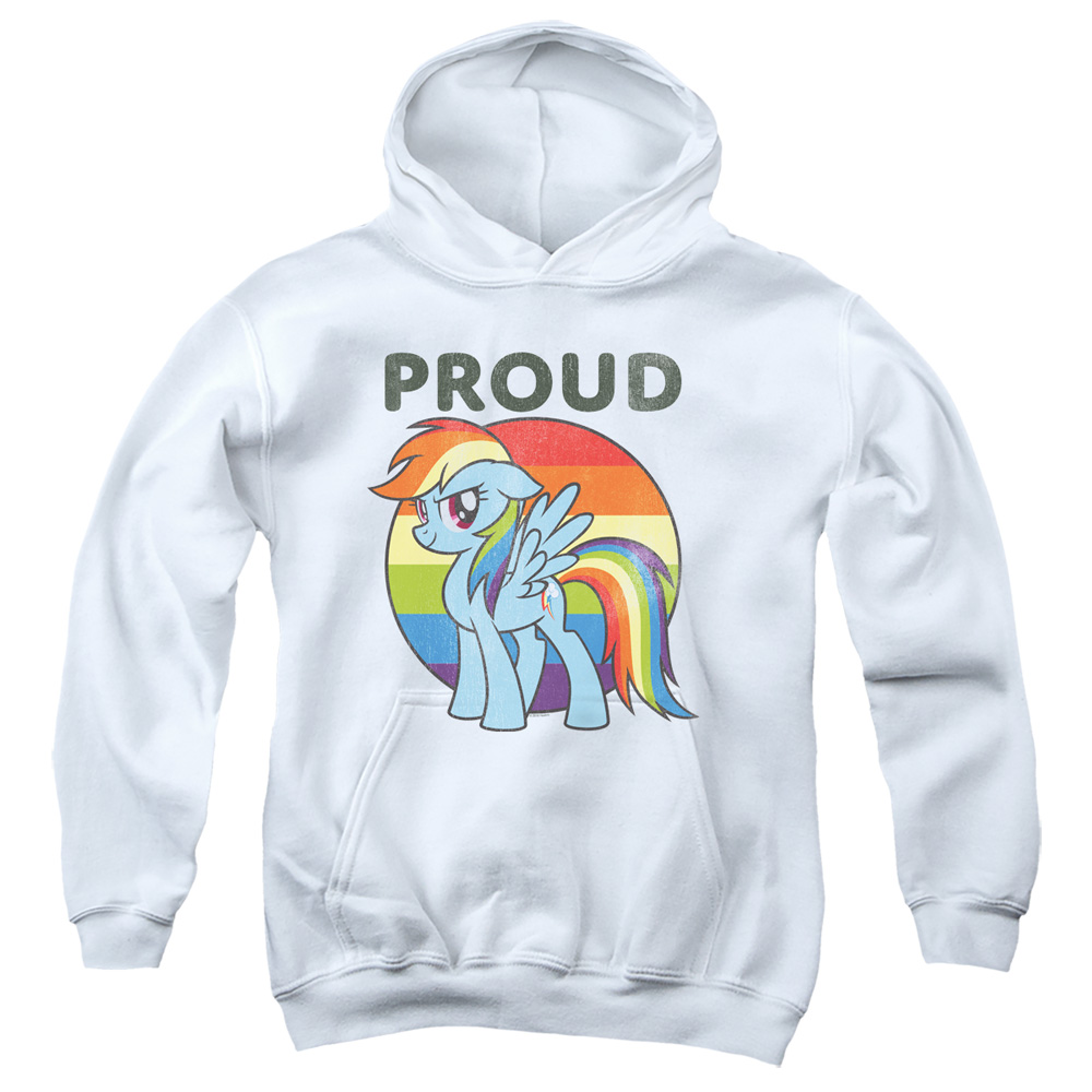 My Little Pony TV & Proud-Youth Pull-Over Hoodie, White - Medium