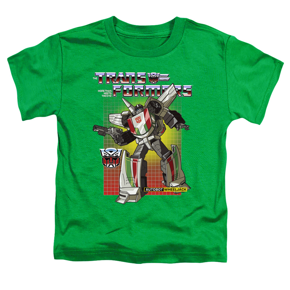 Transformers & Wheeljack-Short Sleeve Toddler Tee, Kelly Green - Medium 3T