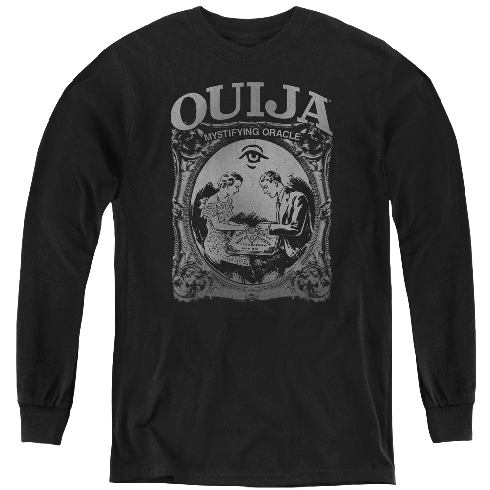Ouija & Two-Youth Long Sleeve T-Shirt, Black - Small