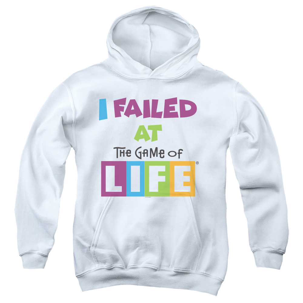 The Game of Life & The Game-Youth Pull-Over Hoodie, White - Medium