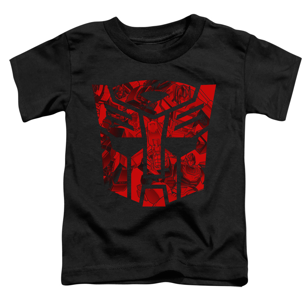 Transformers & Tonal Autobot-Short Sleeve Toddler Tee, Black - Large 4T