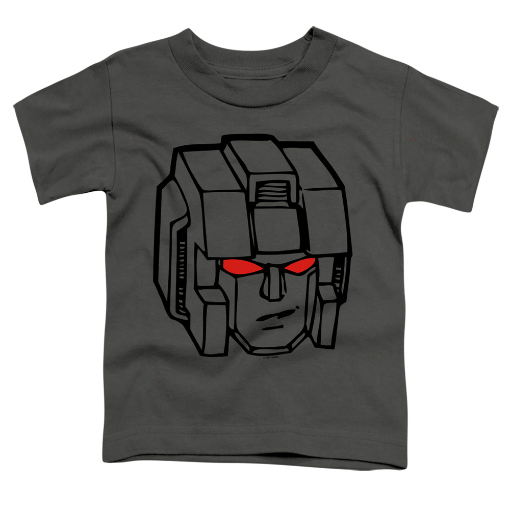 Transformer Starscream Head-Short Sleeve Toddler Tee, Charcoal - Medium 3T