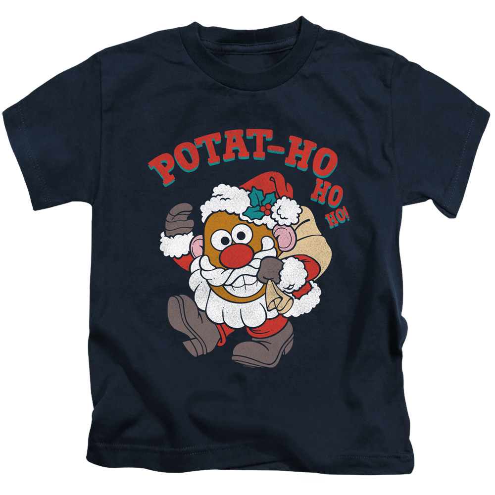 Mr Potato Head & Ho Ho Ho-Short Sleeve Juvenile 18-1 T-Shirt, Navy - Large 7