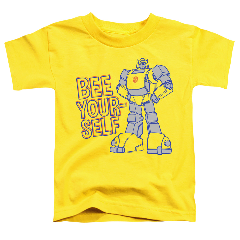 Transformers & Bee Yourself-Short Sleeve Toddler Tee, Yellow - Small 2T