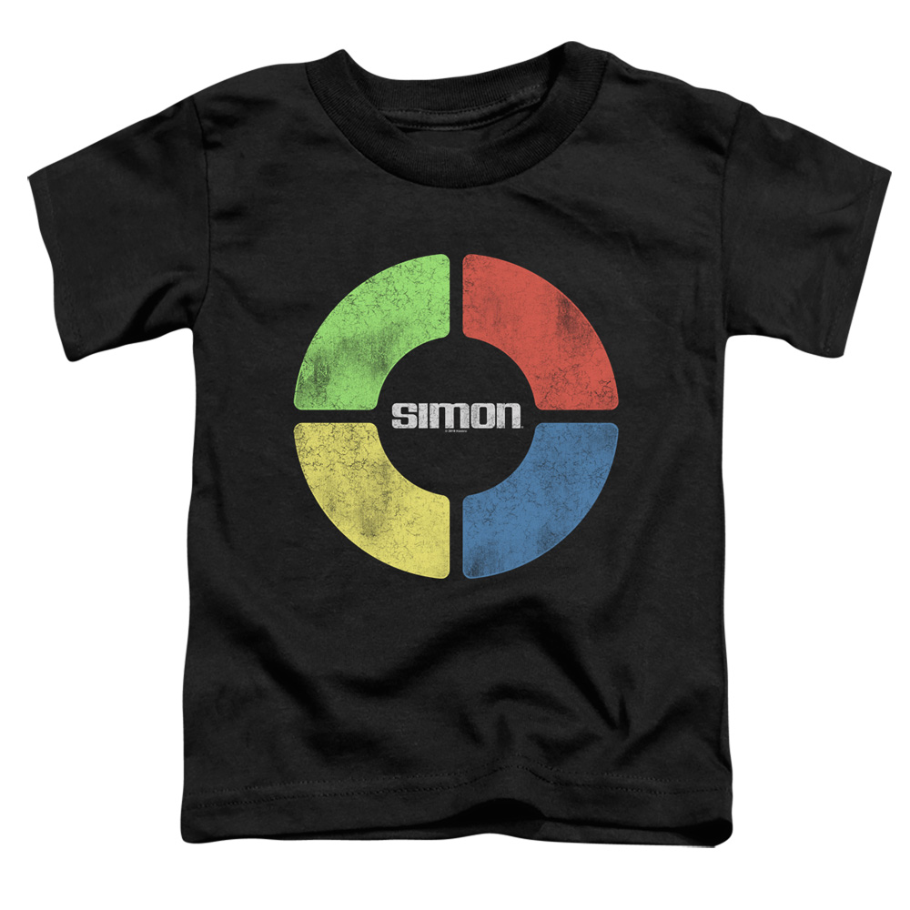 Simon & Simple Simon-Short Sleeve Toddler Tee, Black - Large 4T