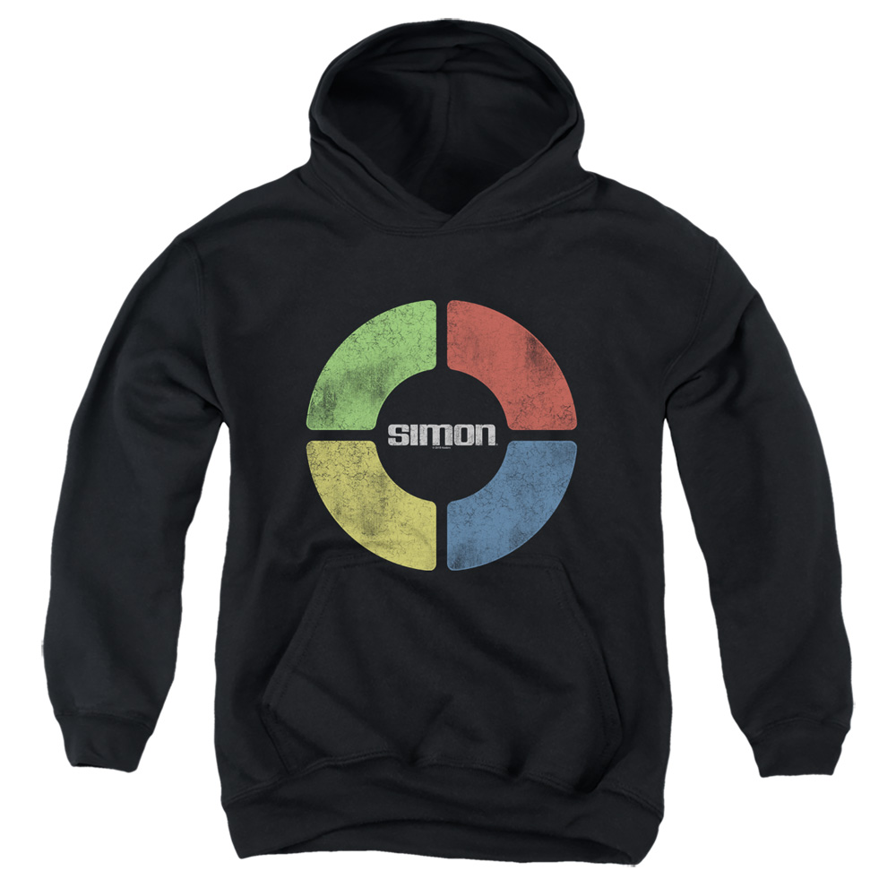 Simon & Simple Simon-Youth Pull-Over Hoodie, Black - Small
