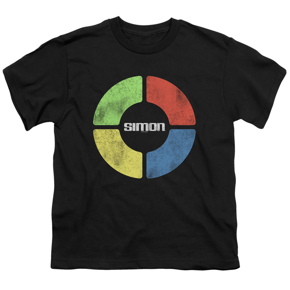 Simon & Simple Simon-Short Sleeve Youth 18-1 T-Shirt, Black - Small