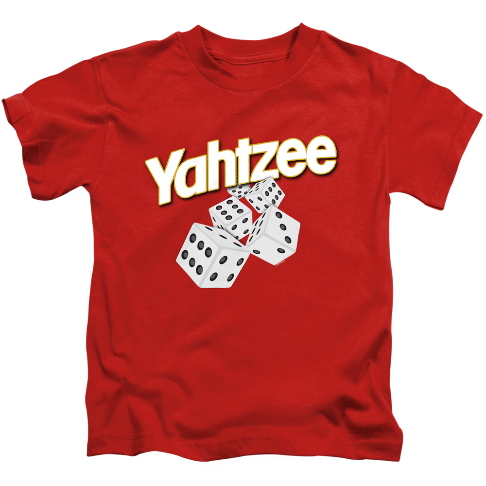 Yahtzee & Tumbling Dice-Short Sleeve Juvenile 18-1 T-Shirt, Red - Small 4