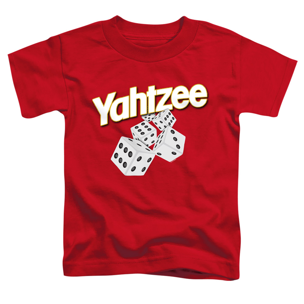 Yahtzee & Tumbling Dice-Short Sleeve Toddler Tee, Red - Small 2T