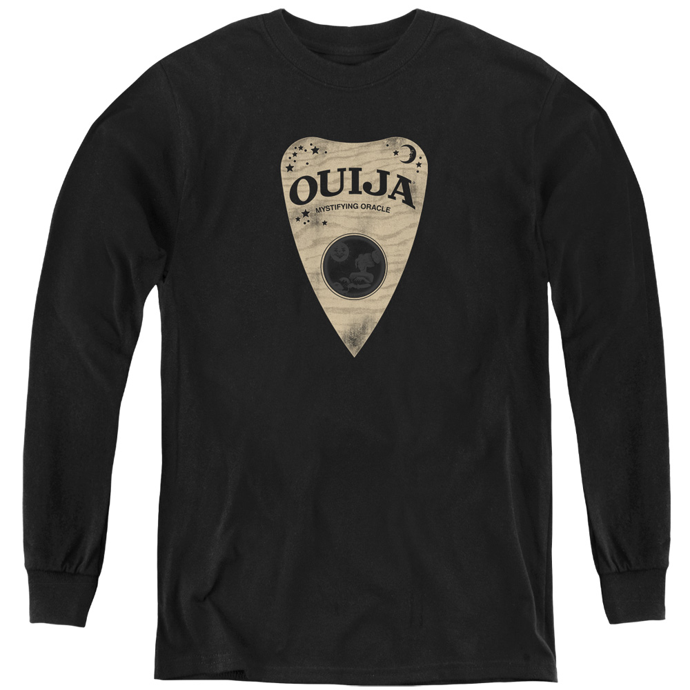 Ouija & Planchette-Youth Long Sleeve T-Shirt, Black - Medium