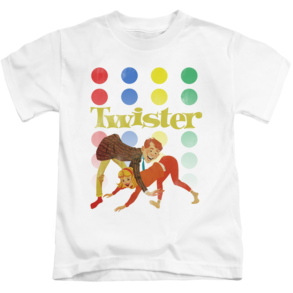 HBRO241-KT-1 Twister & Old School Twister-Short Sleeve Juvenile 18-1 T-Shirt, White - Small 4