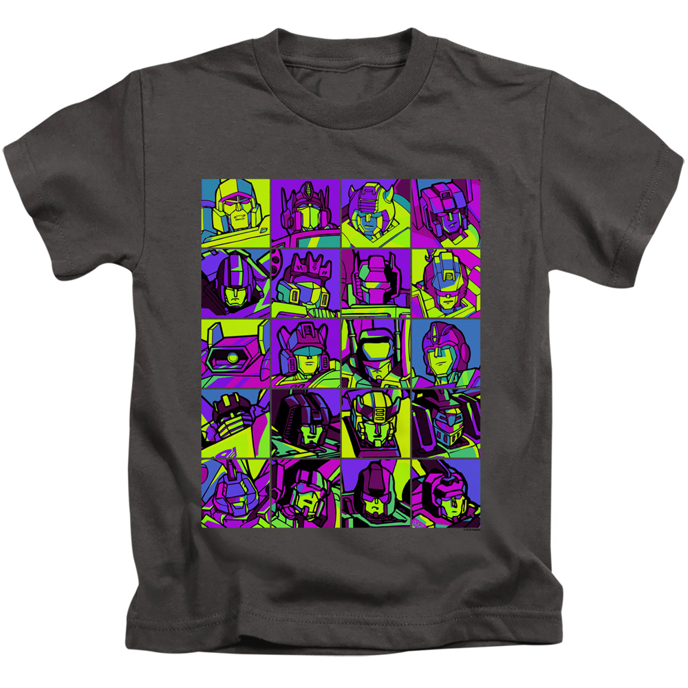 HBRO342B-KT-1 Transformers & Transformer Squares-Short Sleeve Juvenile 18-1 T-Shirt, Charcoal - Small 4