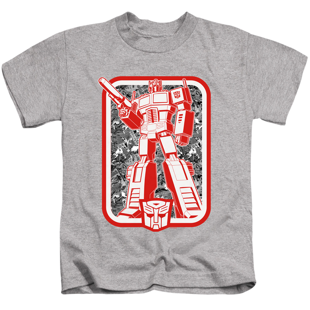 Transformers & Autobot-Short Sleeve Juvenile 18-1 T-Shirt, Athletic Heather - Small 4