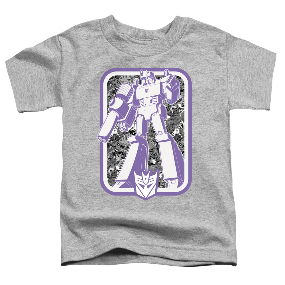 Transformers & Decepticon-Short Sleeve Toddler Tee, Athletic Heather - Medium 3T
