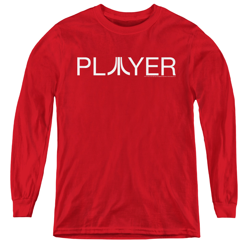 ATRI168-YL-4 Atari & Player-Youth Long Sleeve Tee, Red - Extra Large