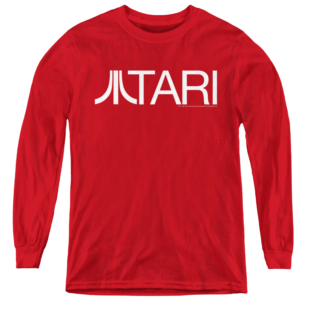 ATRI158-YL-2 Atari & Atari-Youth Long Sleeve Tee, Red - Medium
