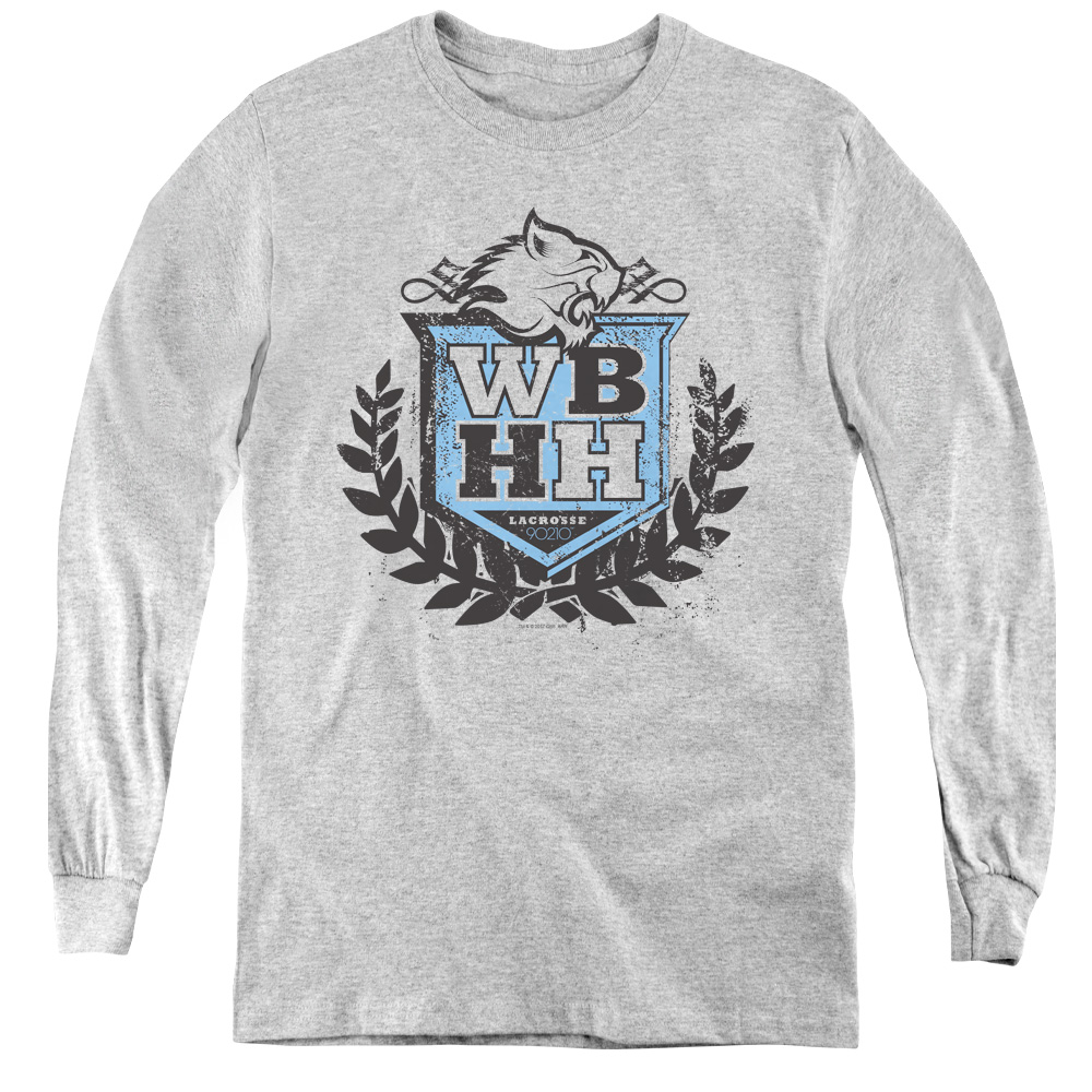 90210 WBHH-Youth Long Sleeve Tee, Athletic Heather - Extra Large