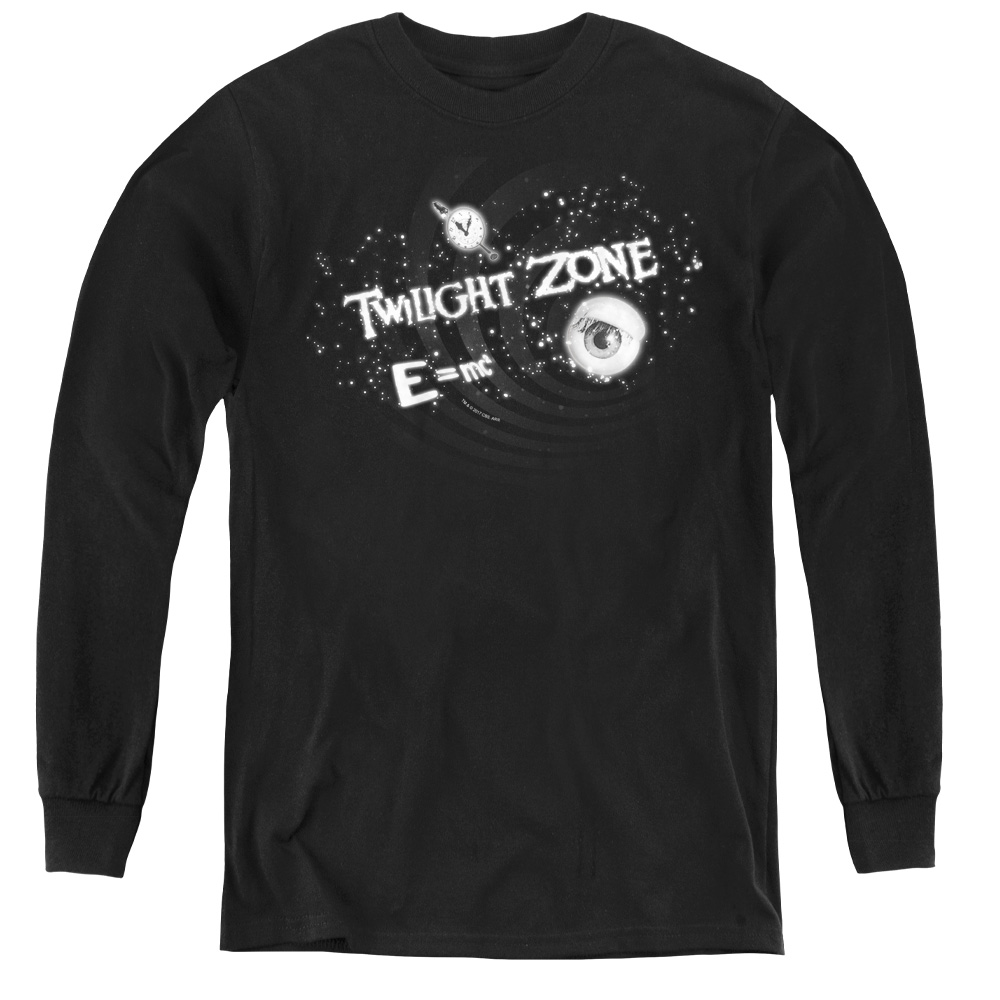 Twilight Zone & Another Dimension-Youth Long Sleeve Tee, Black - Medium