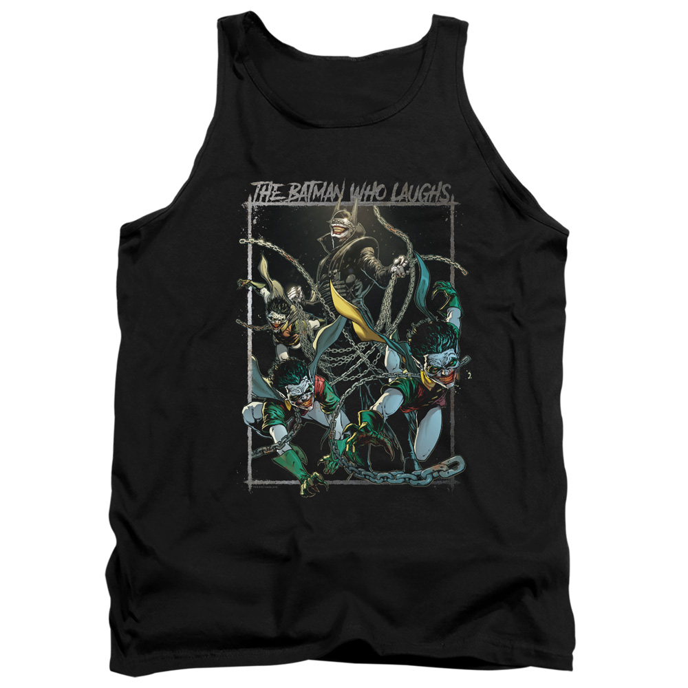 BM2975-TK-2 Batman & Batman Who Laughs-Adult Tank Top, Black - Medium