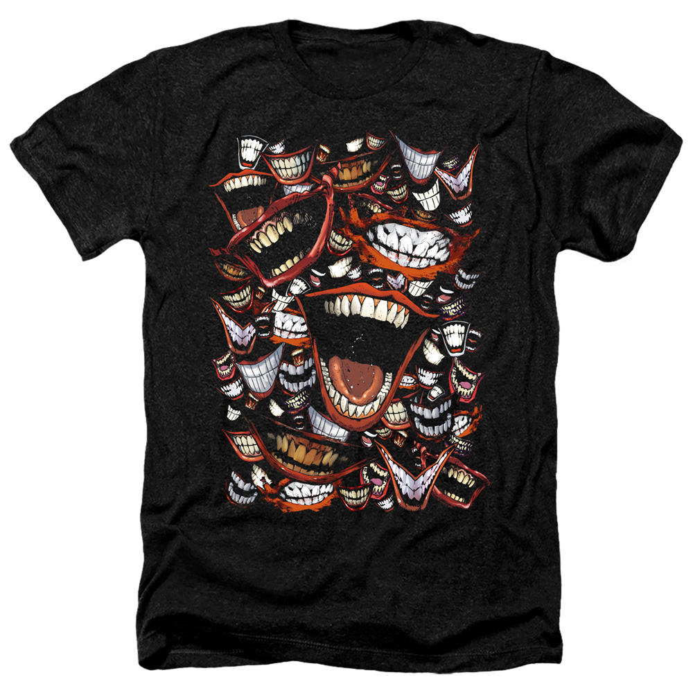 Batman & Famous Wretch-Adult Heather T-Shirt, Black - Small