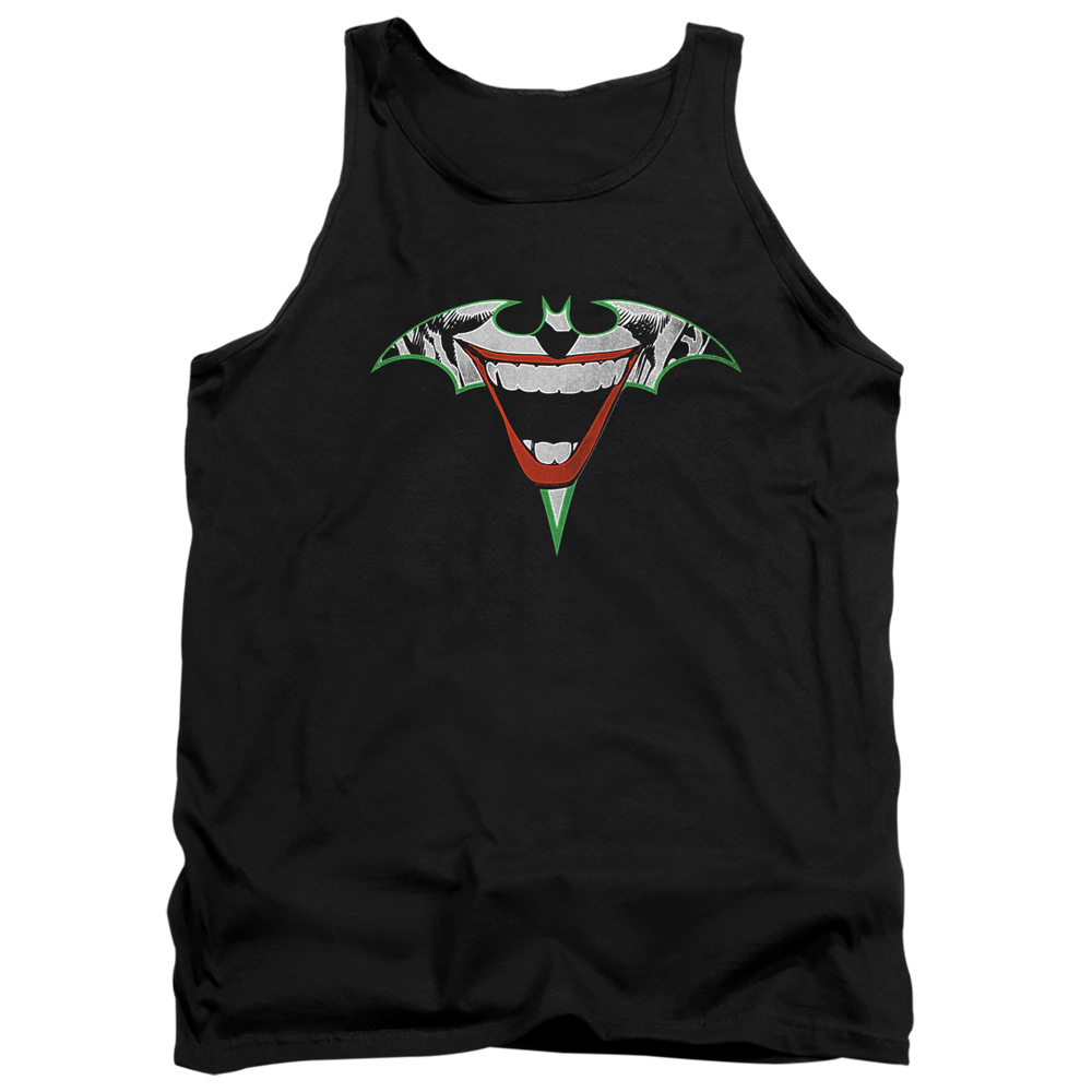 Batman Joker Bat Logo-Adult Tank Top, Black - Medium