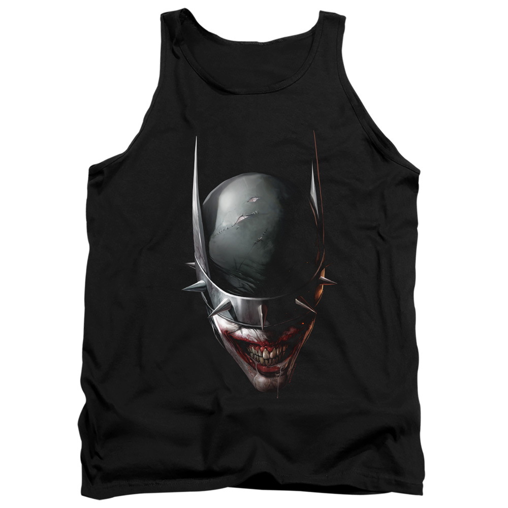 Batman & Batman Who Laughs Head-Adult Tank Top, Black - Small