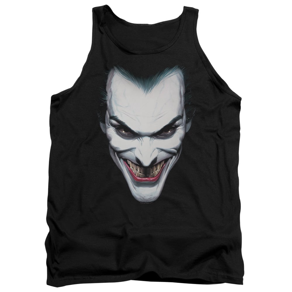 Batman Joker Portrait-Adult Tank Top, Black - Medium